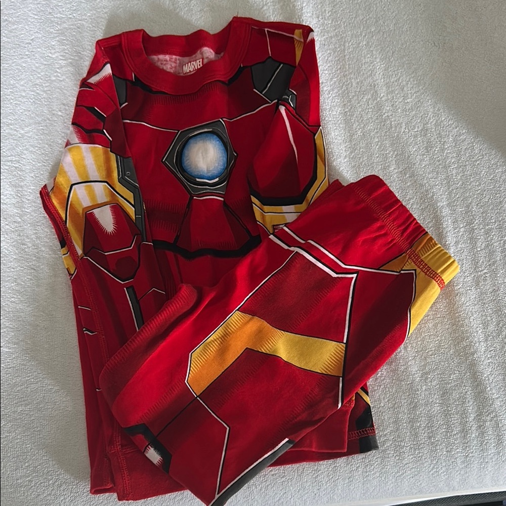 Marvel Kids Iron Man Costume Pajama Set - Red